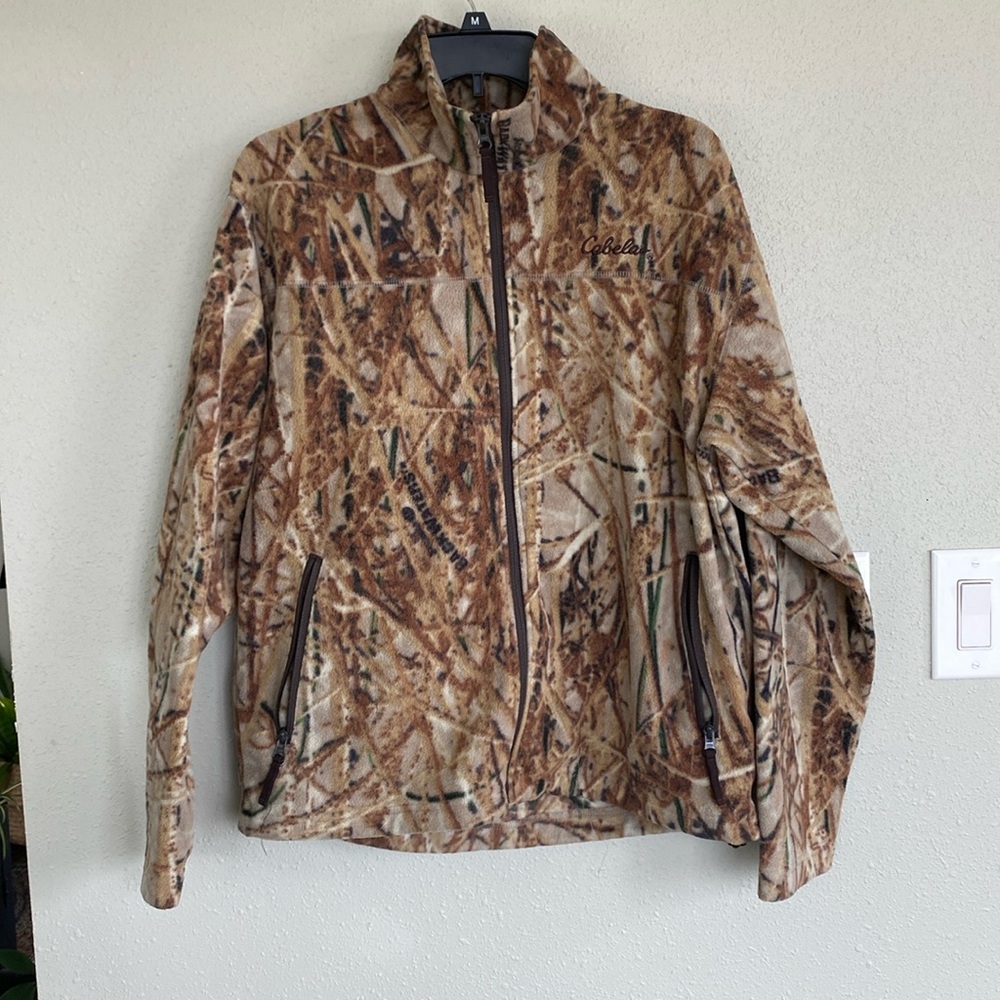 Cabela’s fleece full zip duck hunting jacket